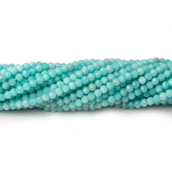 3mm Amazonite micro-faceted rondelle beads 13 inch 129 pieces (ONLINE ORDER ONLY)