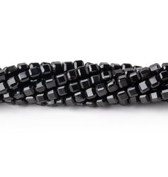 2.5mm Black Spinel Micro Faceted Cube Beads 12.5 inch 106 pieces