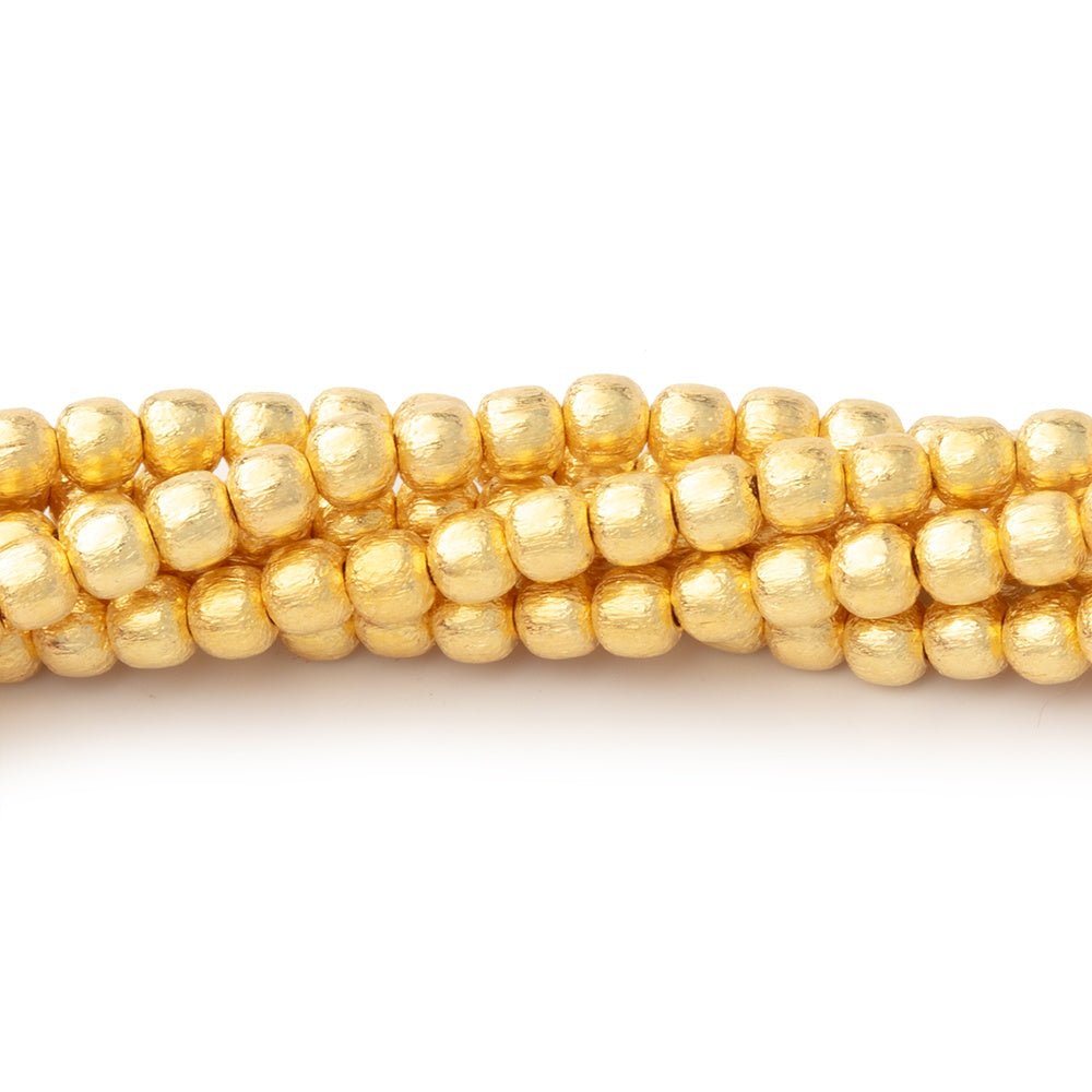 3mm Brushed Round Beads (ONLINE ORDER ONLY)