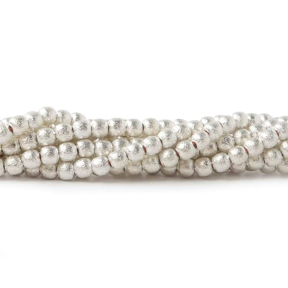 3mm Brushed Round Beads (ONLINE ORDER ONLY)