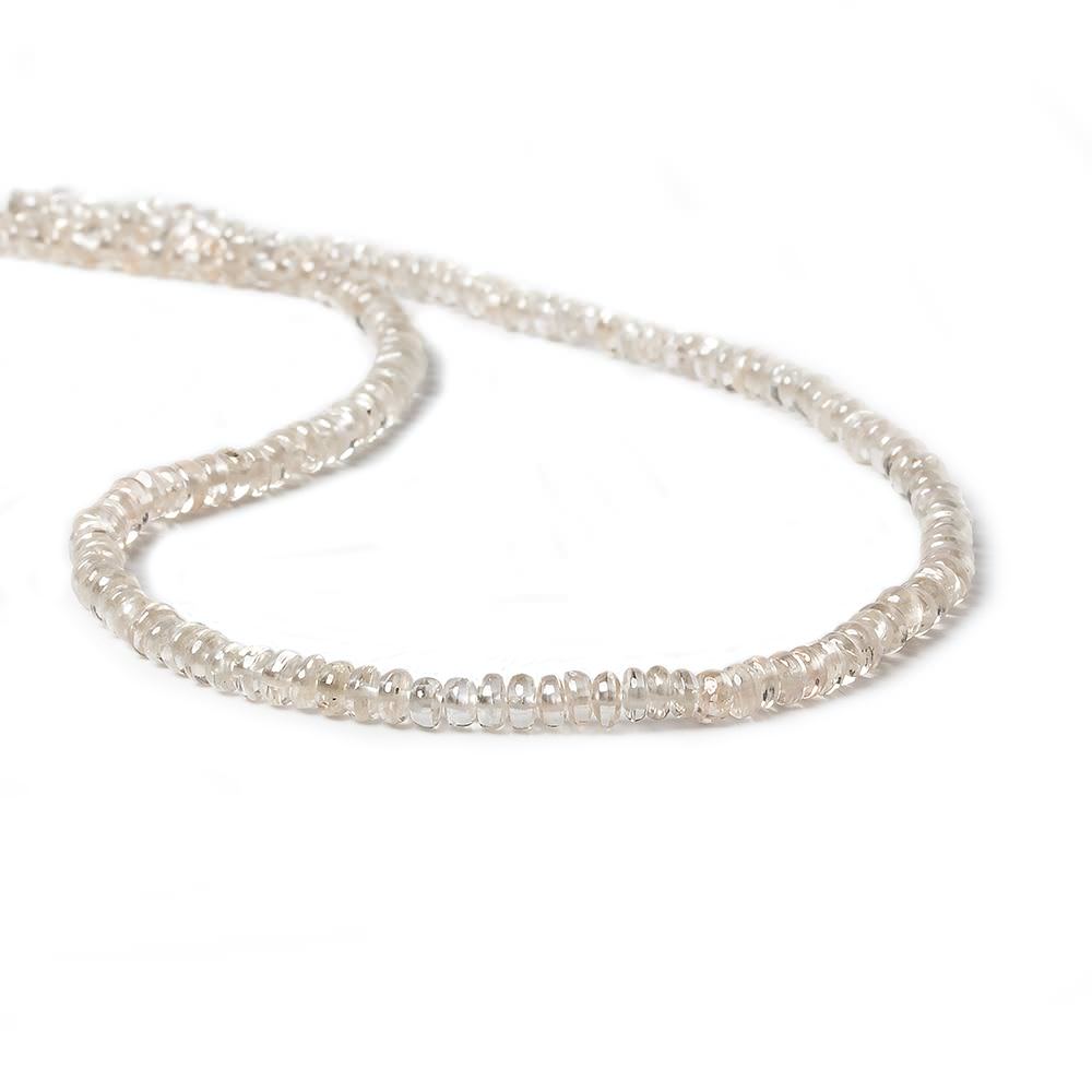 3.5mm Champagne Zircon Plain Rondelle 14 inch 175 pieces (ONLINE ORDER ONLY)