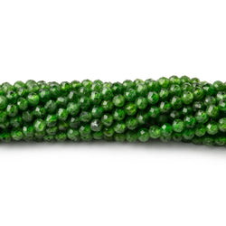 3mm Chrome Diopside Micro Faceted Round Beads 12.5 inch 120 pieces (ONLINE ORDER ONLY)
