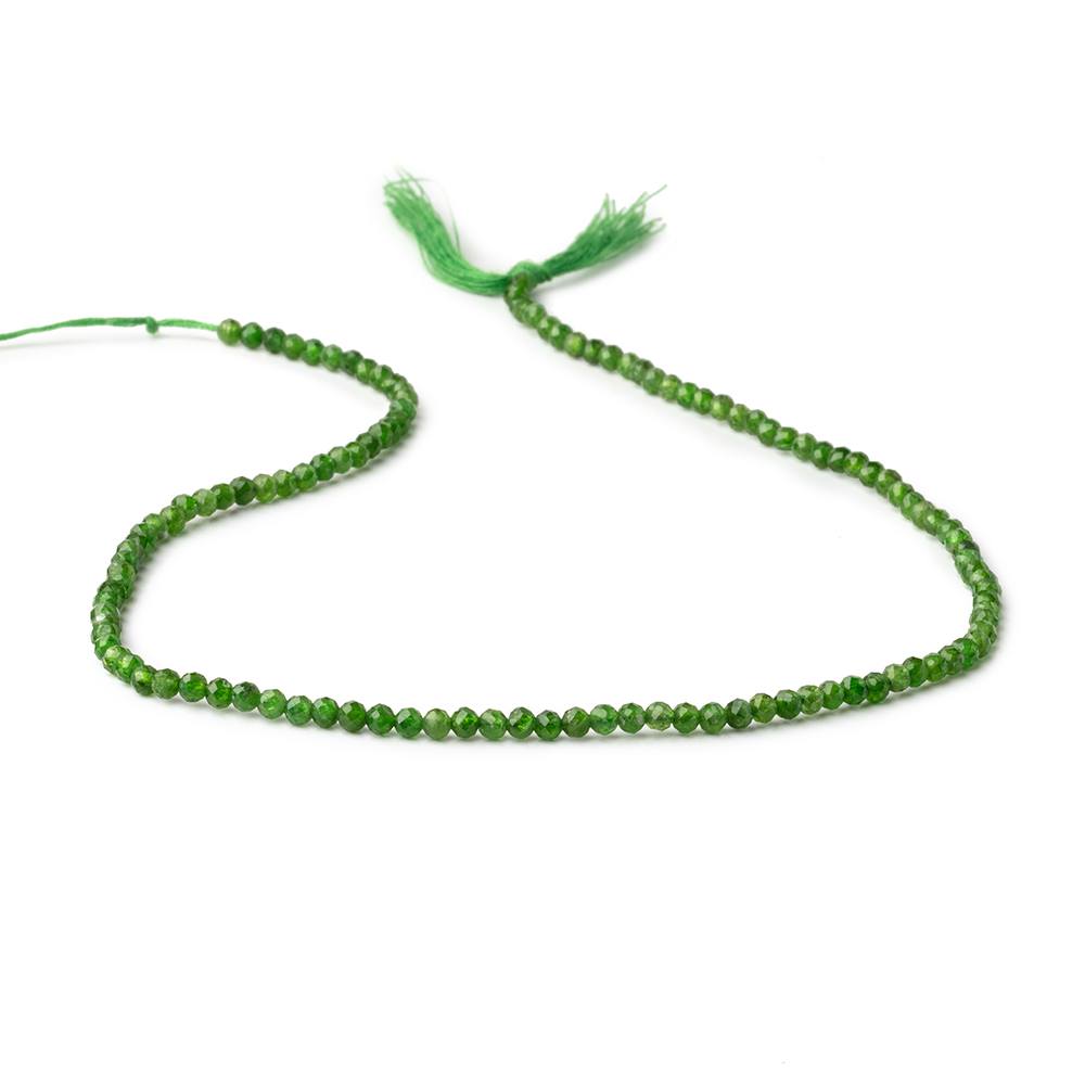 3mm Chrome Diopside Micro Faceted Round Beads 12.5 inch 120 pieces (ONLINE ORDER ONLY)