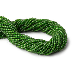 3mm Chrome Diopside Micro Faceted Round Beads 12.5 inch 120 pieces (ONLINE ORDER ONLY)