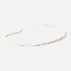 3mm Cream Center Drill Button Freshwater Pearls 15 inch 275 pieces (ONLINE ORDER ONLY)