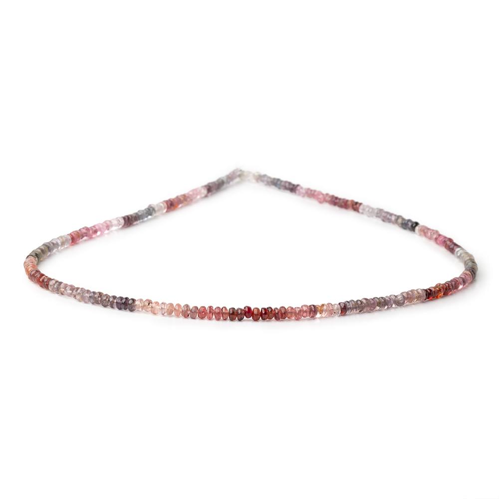 3mm Multi Color Spinel Plain Rondelle Beads 16 inch 230 pieces (ONLINE ORDER ONLY)