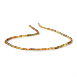 3mm Multi color Tourmaline Faceted Rondelle Beads 14 inch 200 pieces (ONLINE ORDER ONLY)