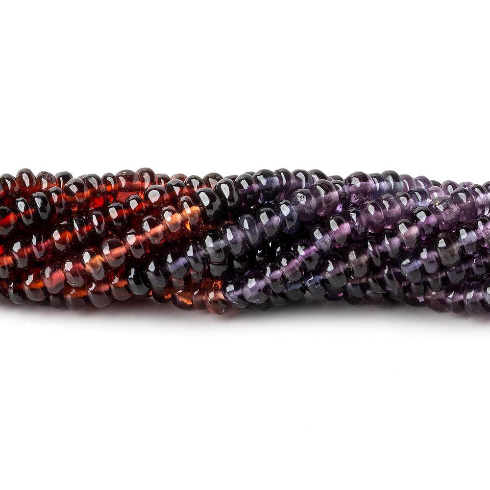3.5mm Multi Gemstone Plain Rondelle Beads 13.5 inch 160 pieces (ONLINE ORDER ONLY)