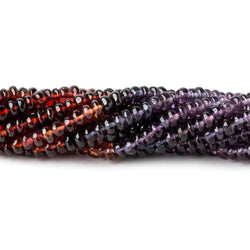 3.5mm Multi Gemstone Plain Rondelle Beads 13.5 inch 160 pieces (ONLINE ORDER ONLY)