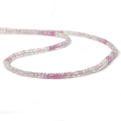 3mm Pink Sapphire Beads Faceted Rondelle 14 inch 180 pieces (ONLINE ORDER ONLY)