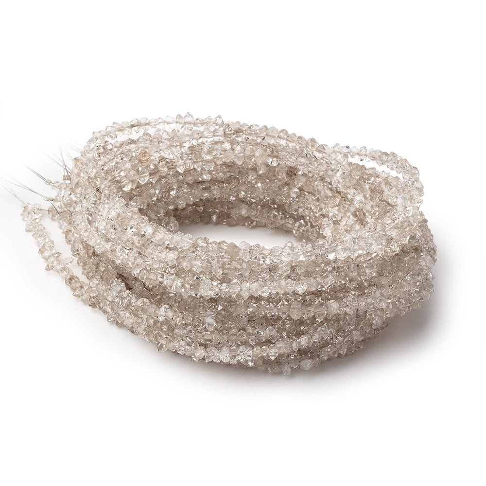 3x2-4x3mm Double Terminated Champagne Quartz 16 inch 150 beads (ONLINE ORDER ONLY)