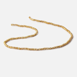 3x2mm Brass Button Freshwater Pearl Beads 15.5 inch 175 pieces (ONLINE ORDER ONLY)