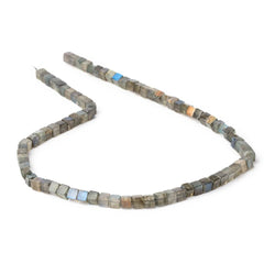4-4.5mm Labradorite Plain Cube Beads 14 inch 83 pieces (ONLINE ORDER ONLY)