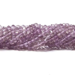 4-4.5mm Pink Amethyst faceted rondelle Beads 14 inch 122 pieces (ONLINE ORDER ONLY)