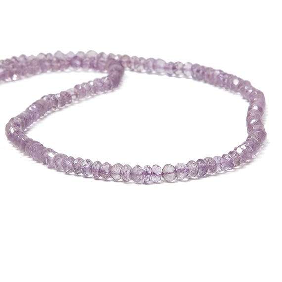 4-4.5mm Pink Amethyst faceted rondelle Beads 14 inch 122 pieces (ONLINE ORDER ONLY)
