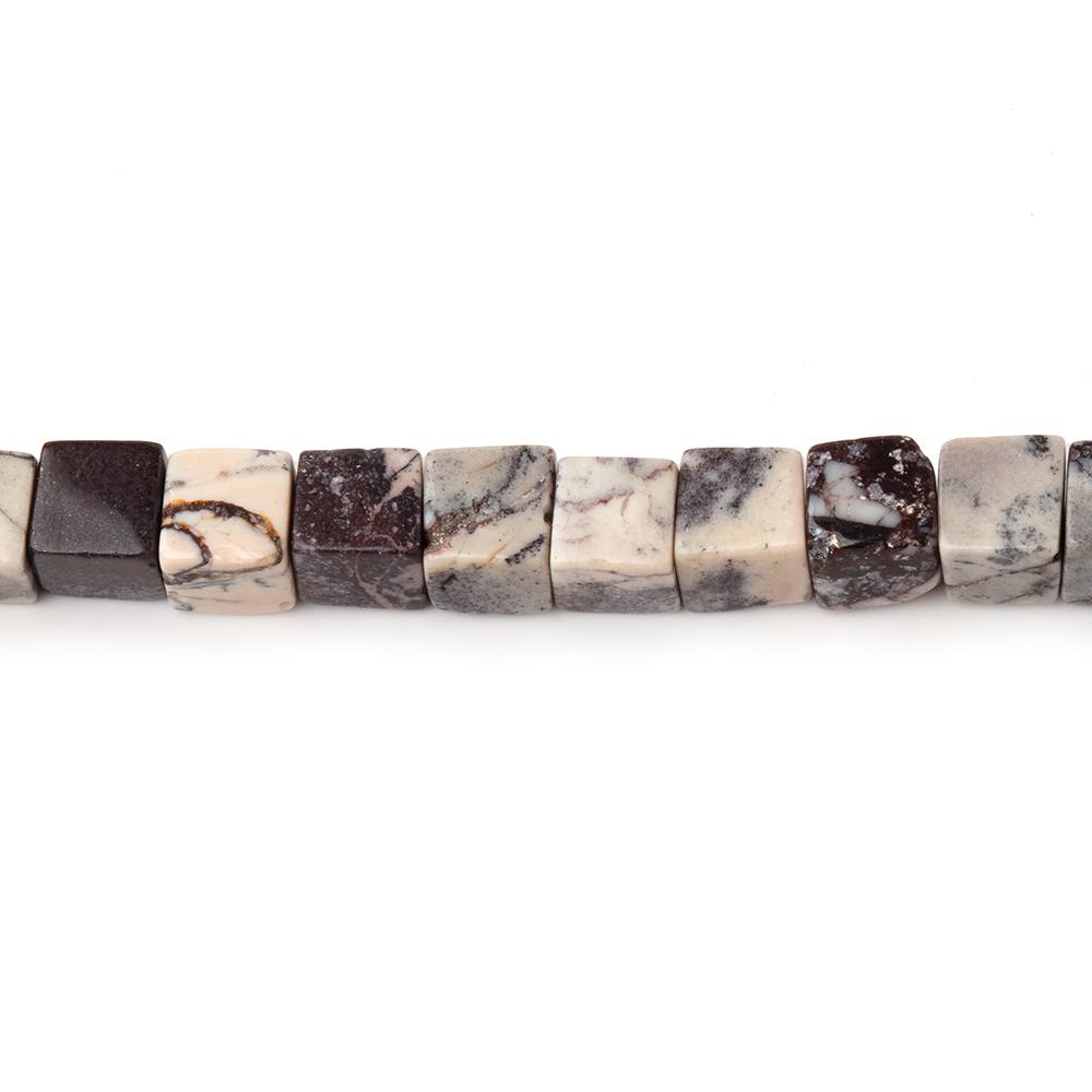 4-4.5mm Porcelain Jasper Plain Cube Beads 14 inch 80 pieces (ONLINE ORDER ONLY)