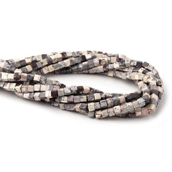 4-4.5mm Porcelain Jasper Plain Cube Beads 14 inch 80 pieces (ONLINE ORDER ONLY)