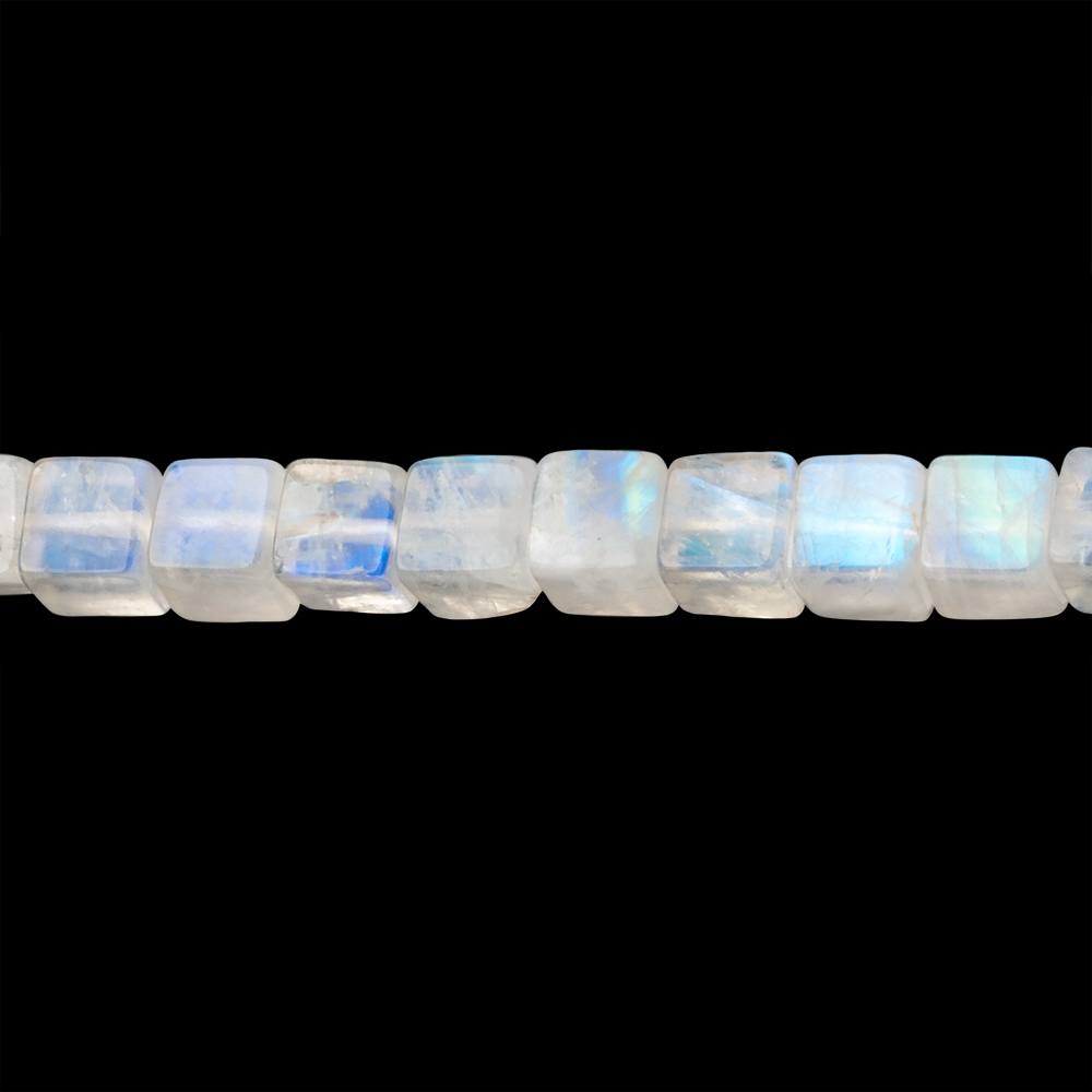 4-4.5mm Rainbow Moonstone Plain Cube Beads 14 inch 83 pieces (ONLINE ORDER ONLY)