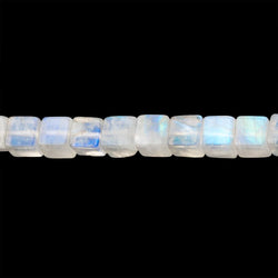 4-4.5mm Rainbow Moonstone Plain Cube Beads 14 inch 83 pieces (ONLINE ORDER ONLY)