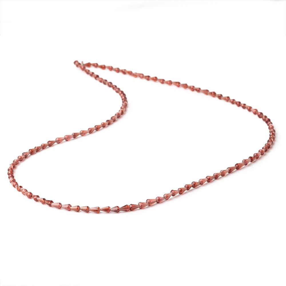 4-5mm Garnet Straight Drill Tear Drop Beads 18 inch 110 pieces (ONLINE ORDER ONLY)
