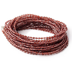 4-5mm Garnet Straight Drill Tear Drop Beads 18 inch 110 pieces (ONLINE ORDER ONLY)