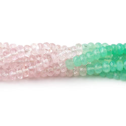 4-5mm Multi Gemstone Faceted Rondelles 18 inch 166 Beads AA (ONLINE ORDER ONLY)