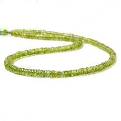 4-5mm Peridot Plain Rondelles 16 pieces 247 pieces (ONLINE ORDER ONLY)