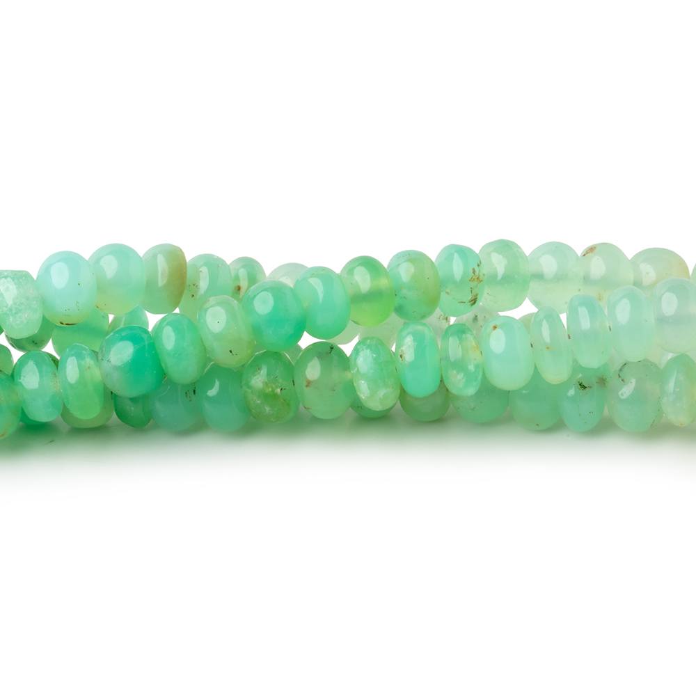 4-5mm Prase Opal Plain Rondelle Beads 18 inch 154 pieces (ONLINE ORDER ONLY)