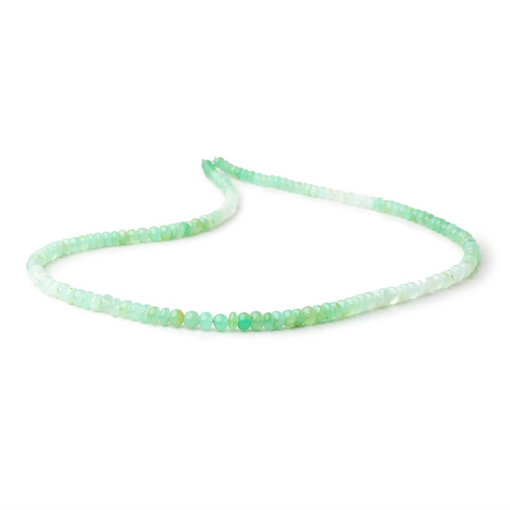 4-5mm Prase Opal Plain Rondelle Beads 18 inch 154 pieces (ONLINE ORDER ONLY)