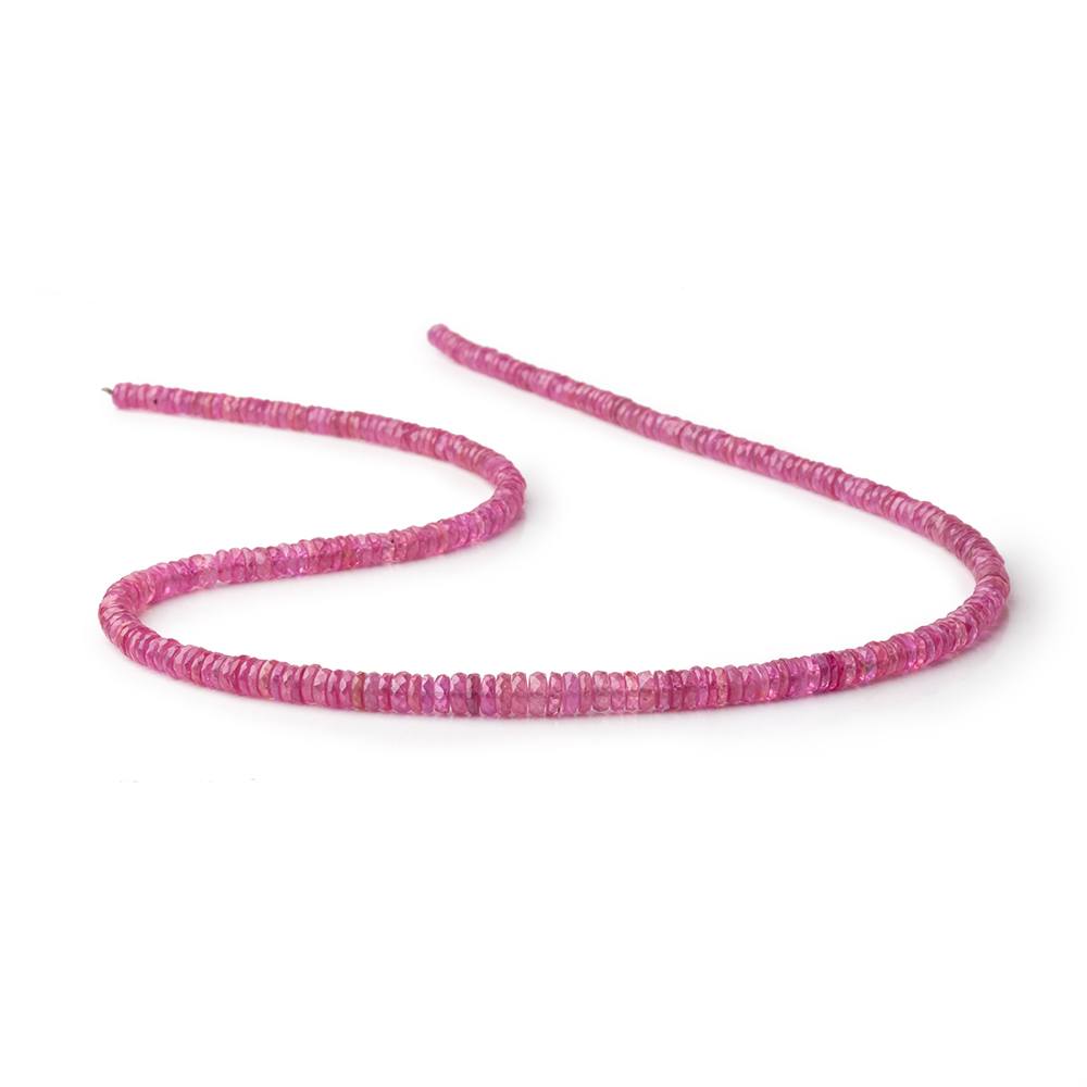 4-5mm Ruby Faceted Heishi Beads 18 inch 295 pieces AA (ONLINE ORDER ONLY)