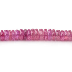 4-5mm Ruby Faceted Heishi Beads 18 inch 295 pieces AA (ONLINE ORDER ONLY)