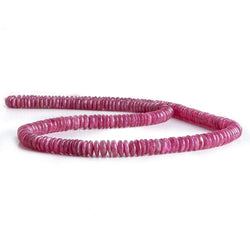 4-5mm Ruby plain rondelle Beads 17.5 inch 269 pieces A (ONLINE ORDER ONLY)
