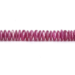 4-5mm Ruby plain rondelle Beads 17.5 inch 269 pieces A (ONLINE ORDER ONLY)
