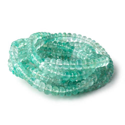 4-6mm Emerald Plain Rondelle Beads 18 inch 154 pieces AAA (ONLINE ORDER ONLY)