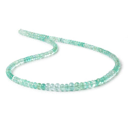 4-6mm Emerald Plain Rondelle Beads 18 inch 154 pieces AAA (ONLINE ORDER ONLY)