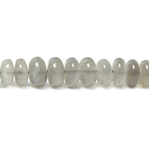4-7mm Platinum Moonstone Plain Rondelle Beads 18 inch 150 pcs (ONLINE ORDER ONLY)