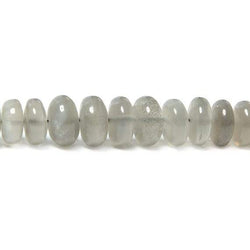 4-7mm Platinum Moonstone Plain Rondelle Beads 18 inch 150 pcs (ONLINE ORDER ONLY)