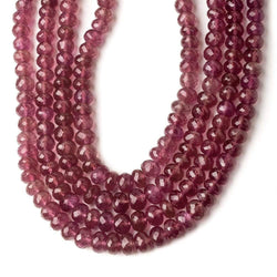 4-7mm Ruby faceted rondelle beads 70 inches 4 strands (ONLINE ORDER ONLY)