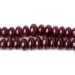 4-7mm Ruby plain rondelle Beads 2 Strands 39 inches (ONLINE ORDER ONLY)