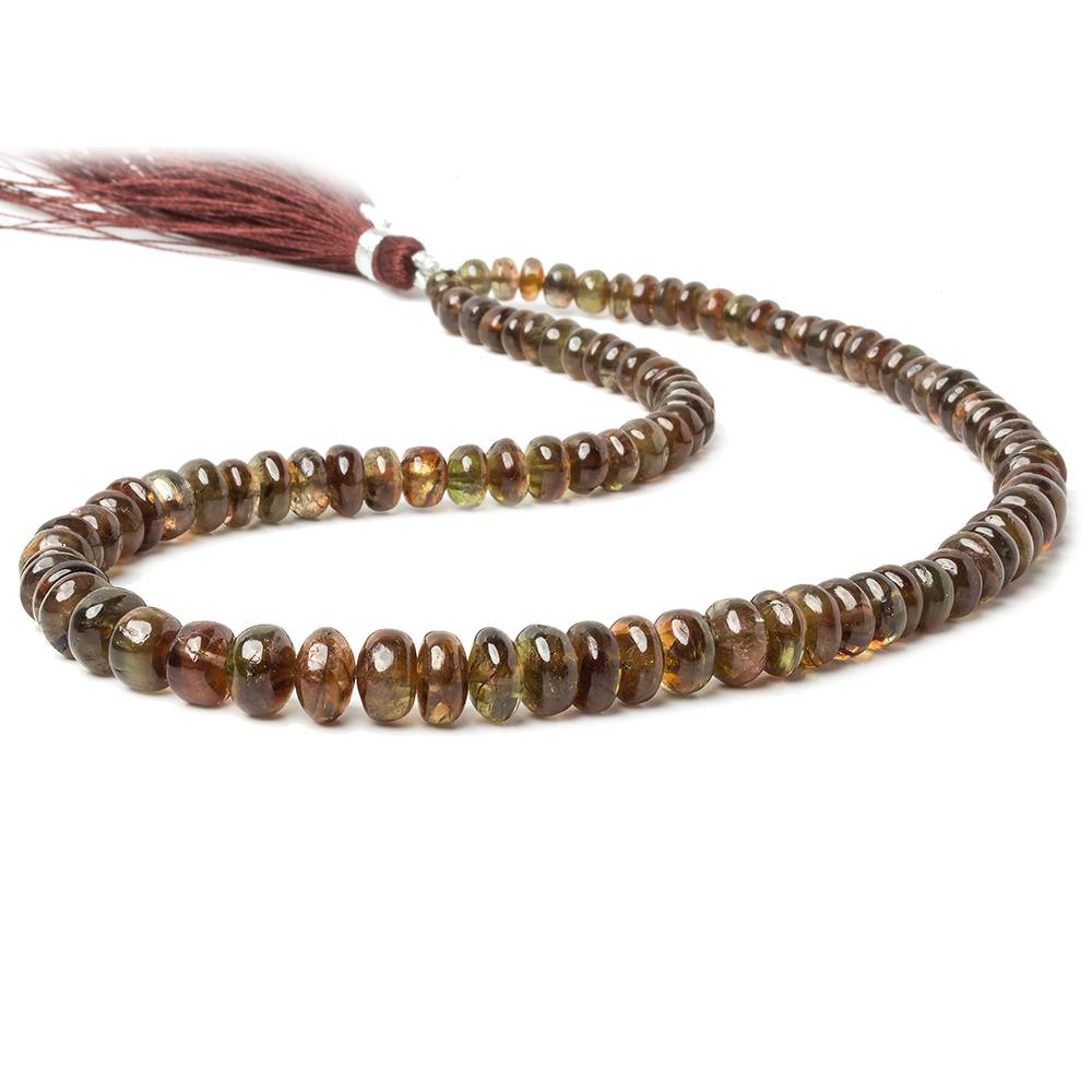 4-8.5mm Andalusite Plain Rondelle 15 inch 99 Beads AA (ONLINE ORDER ONLY)
