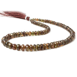 4-8.5mm Andalusite Plain Rondelle 15 inch 99 Beads AA (ONLINE ORDER ONLY)