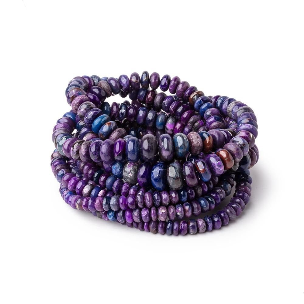 4-8.5mm Sugilite Plain Rondelle Beads 18 inch 166 pieces AAA (ONLINE ORDER ONLY)