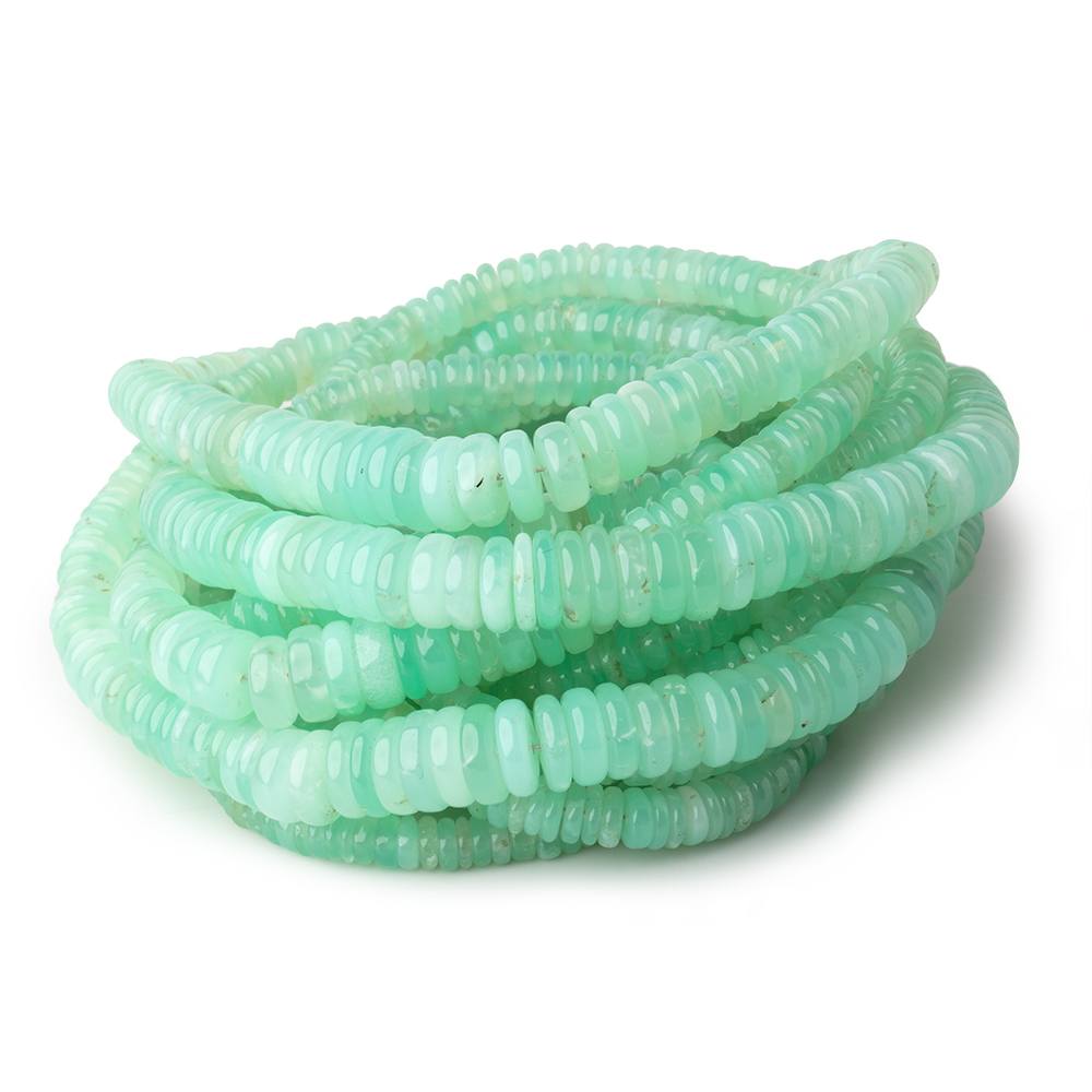 4-8mm Chrysoprase Plain Heshi Beads 18 inch 280 pieces (ONLINE ORDER ONLY)
