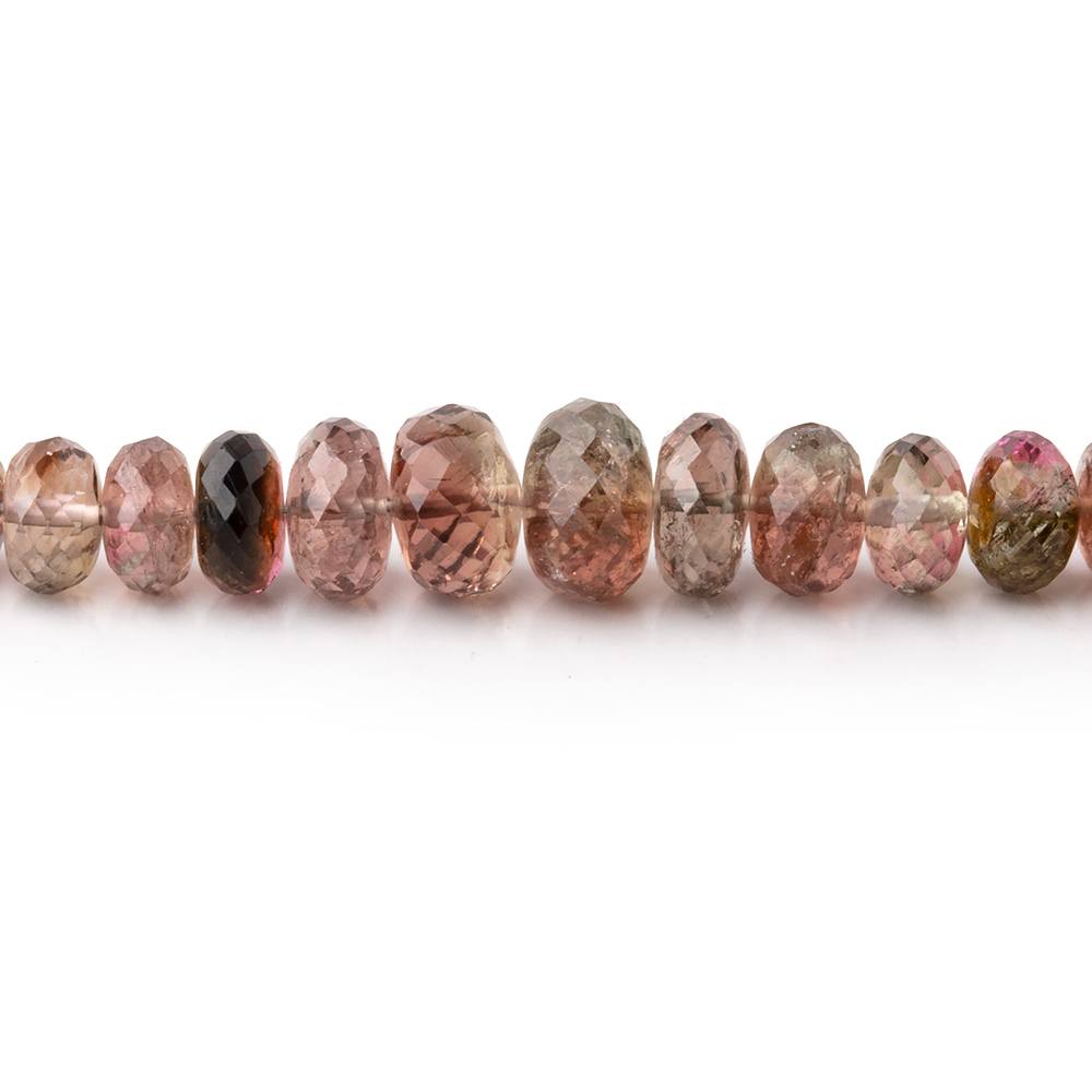 4-8mm Multi Color Tourmaline Faceted Rondelles 15.5 inch 124 Beads (ONLINE ORDER ONLY)