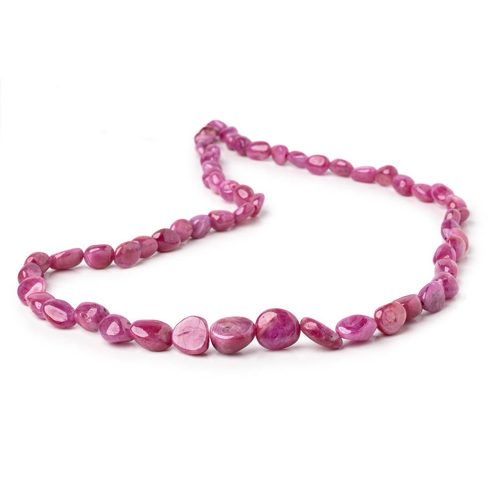 4-9.5mm Ruby Plain Nugget Beads 16 inch 60 pieces (ONLINE ORDER ONLY)