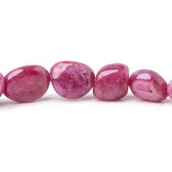 4-9.5mm Ruby Plain Nugget Beads 16 inch 60 pieces (ONLINE ORDER ONLY)