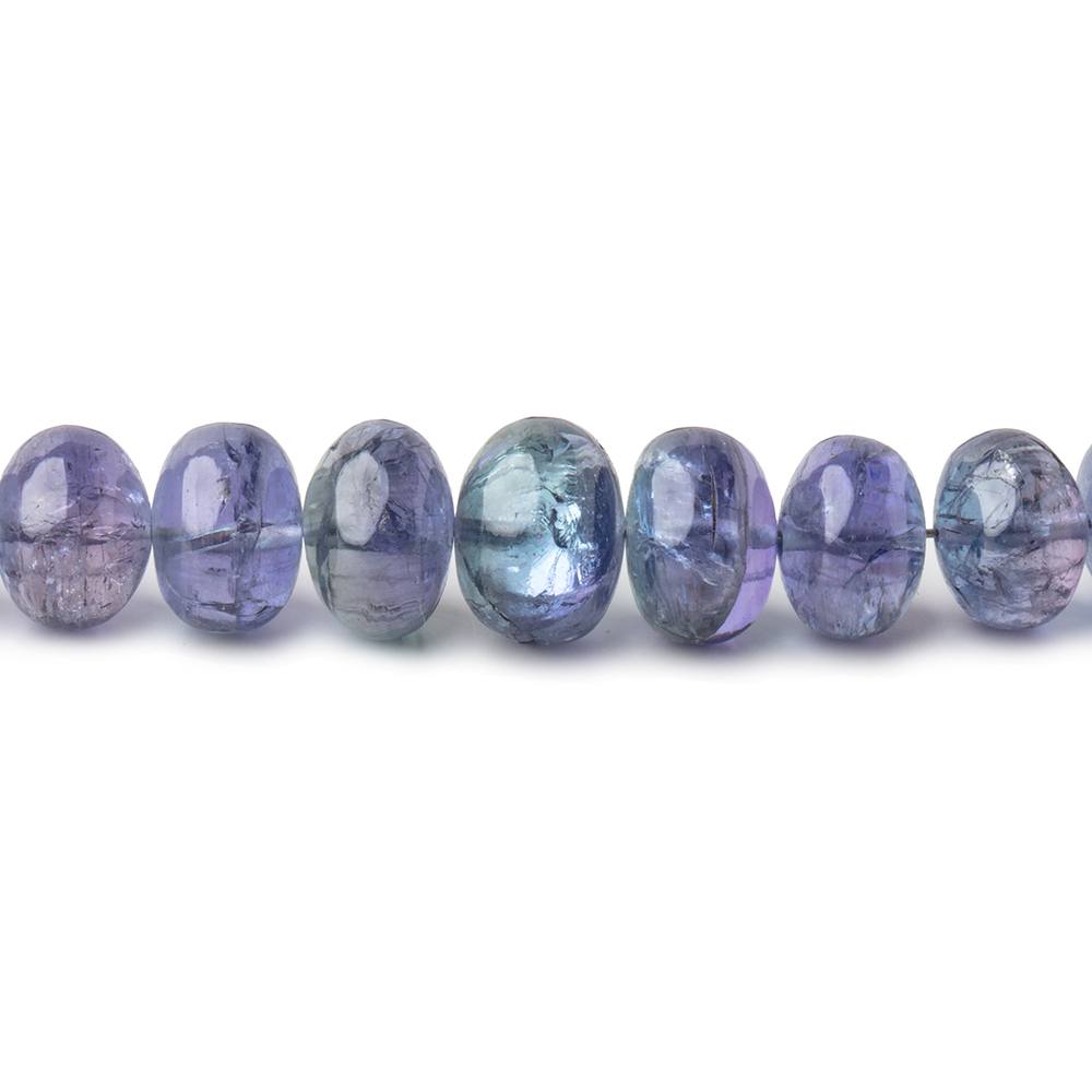 4-9mm Tanzanite Plain Rondelle Beads 18 inch 110 pieces AAA (ONLINE ORDER ONLY)