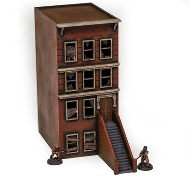 28mm "Brownstone" Row House (MDF) - 28MMDF400 (Online Order Only)