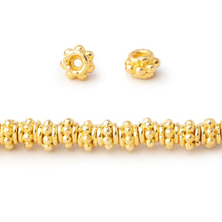 5mm 22kt Gold Plated Copper Spacer Beads 8 inch 60 pieces (ONLINE ORDER ONLY)