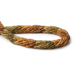 3mm Multi color Tourmaline Faceted Rondelle Beads 14 inch 200 pieces (ONLINE ORDER ONLY)